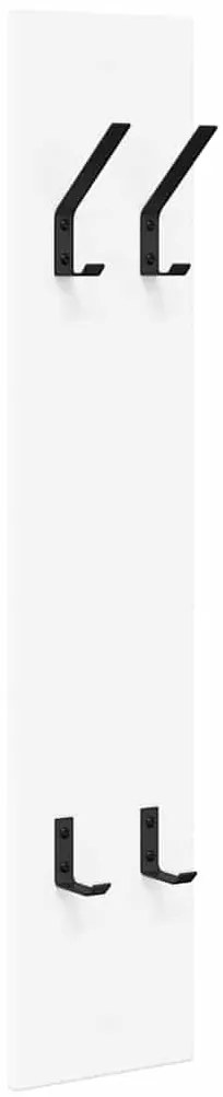 vidaXL Τοίχου Κρεμάστρα Λευκό 20 x 1.5 x 100 εκ Επεξεργασμένο ξύλο