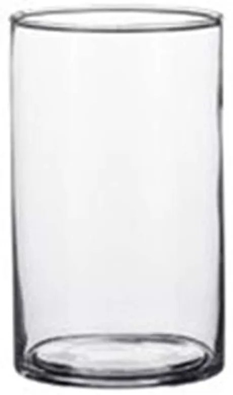 Βάζο Κυλινδρικό Carly 02.1041801 9x11cm Γυάλινο Clear Γυαλί