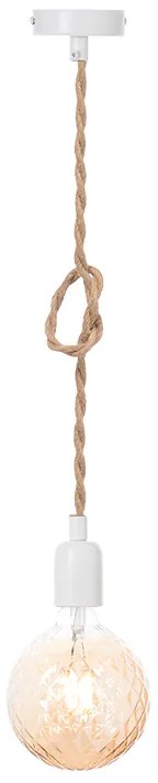 Φωτιστικό Κρεμαστο Aca 40WRR Μπεζ/Κρεμ (Beige/Creme)