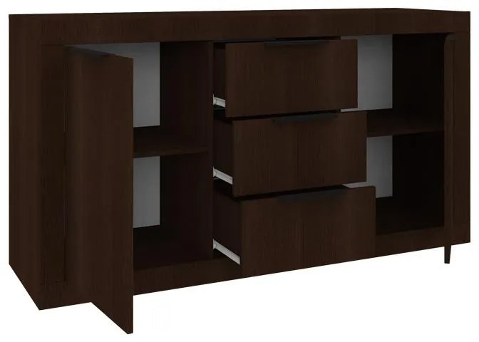 Μπουφές Doha σε wenge απόχρωση 150x45x80.5εκ 150x45x80.5 εκ.