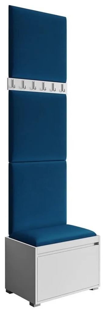 Σετ διαδρόμου Trenton 141, 65x34cm, 23 kg, Μπλε, Ταπισερί, Πλαστικοποιημένη μοριοσανίδα, Εντοιχισμένη, Τοίχου | Epipla1.gr