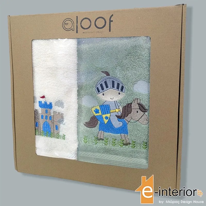 Σετ Πετσέτες Παιδικές 2τμχ Aloof Good Knight 0100200143350