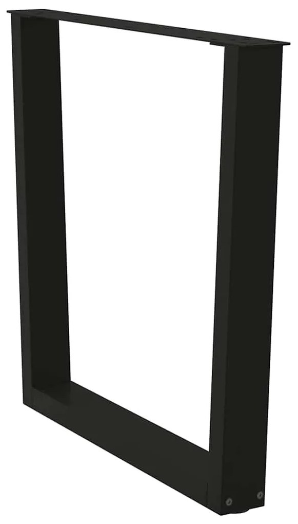 vidaXL Πόδια Τραπεζαρίας Σχήματος V 2 τεμ. Μαύρο 90x(72-73,3) εκ. Ατσάλι