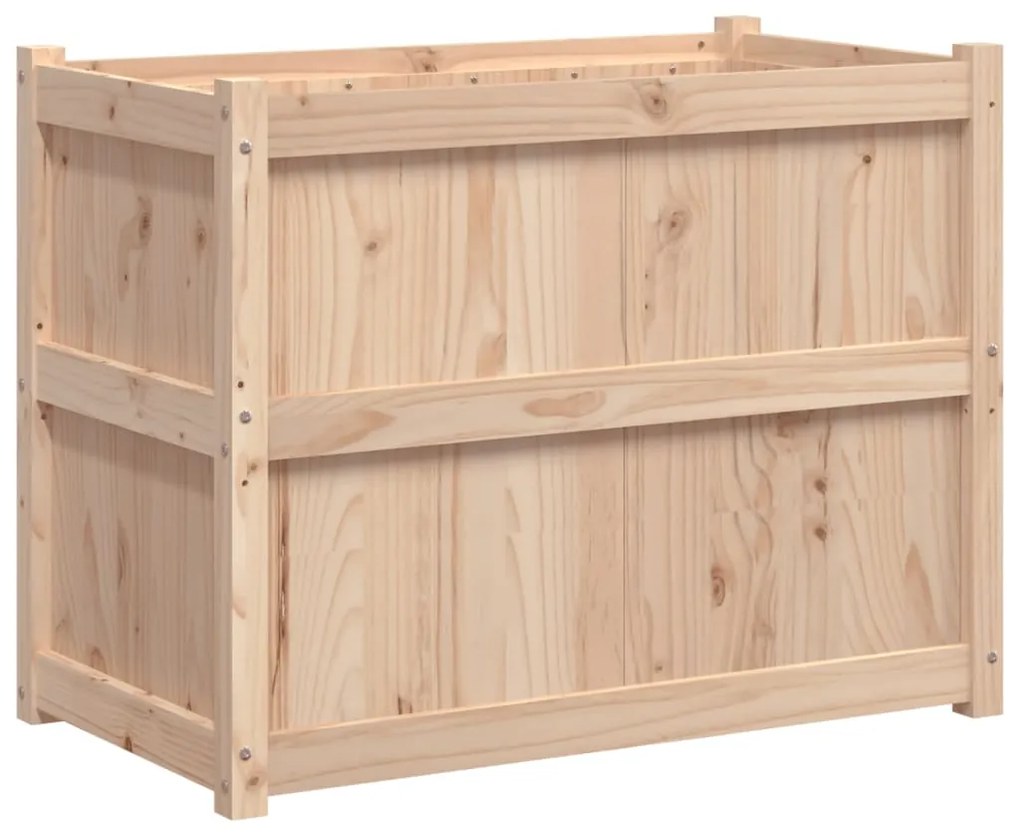 vidaXL Ζαρντινιέρα 90 x 50 x 70 εκ. από Μασίφ Ξύλο Πεύκου