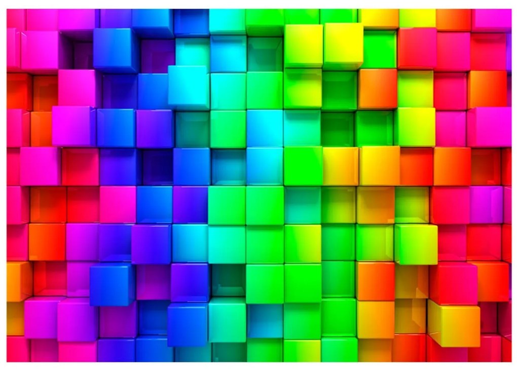 Φωτοταπετσαρία - Colourful Cubes 100x70