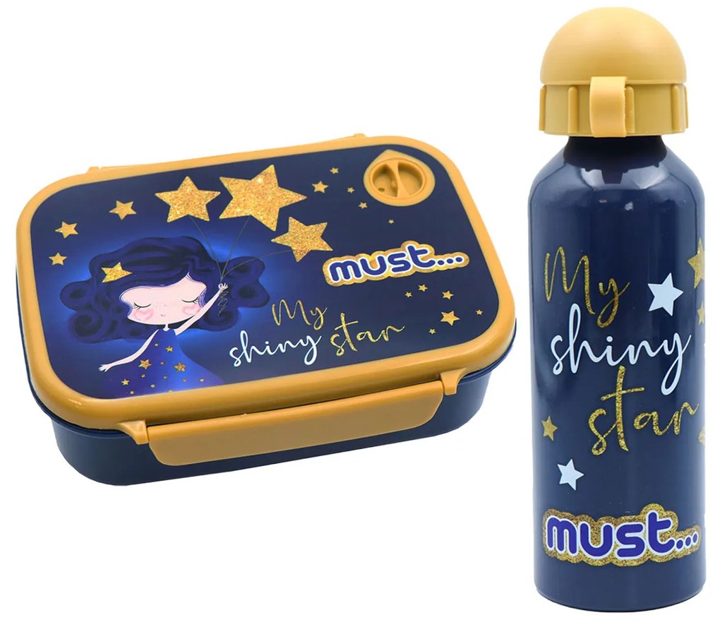Φαγητοδοχείο 800ml &amp; Παγούρι 500ml Must My Shiny Star 584551
