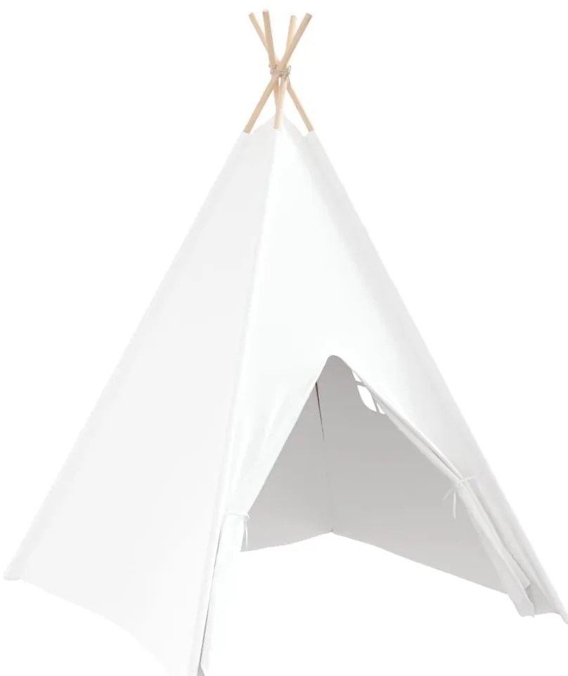 vidaXL Σκηνίτσα Teepee Λευκό 120 x 120 x 150 cm
