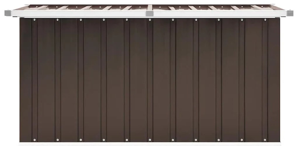 vidaXL Μπαούλο Αποθήκευσης Κήπου Καφέ 129 x 67 x 65 εκ.