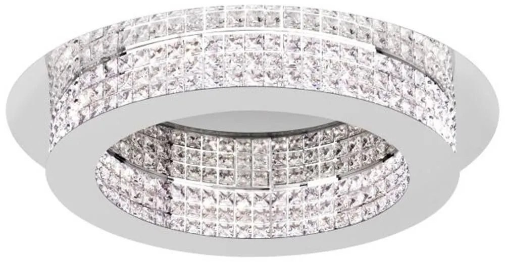 Φωτιστικό Οροφής - Πλαφονιέρα 39402 Principe Led/14 Κρύσταλλο Chrome Eglo Μέταλλο,Γυαλί