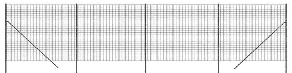 vidaXL Συρματόπλεγμα Περίφραξης Ανθρακί 1,6x10 μ. Γαλβανισμένο Ατσάλι