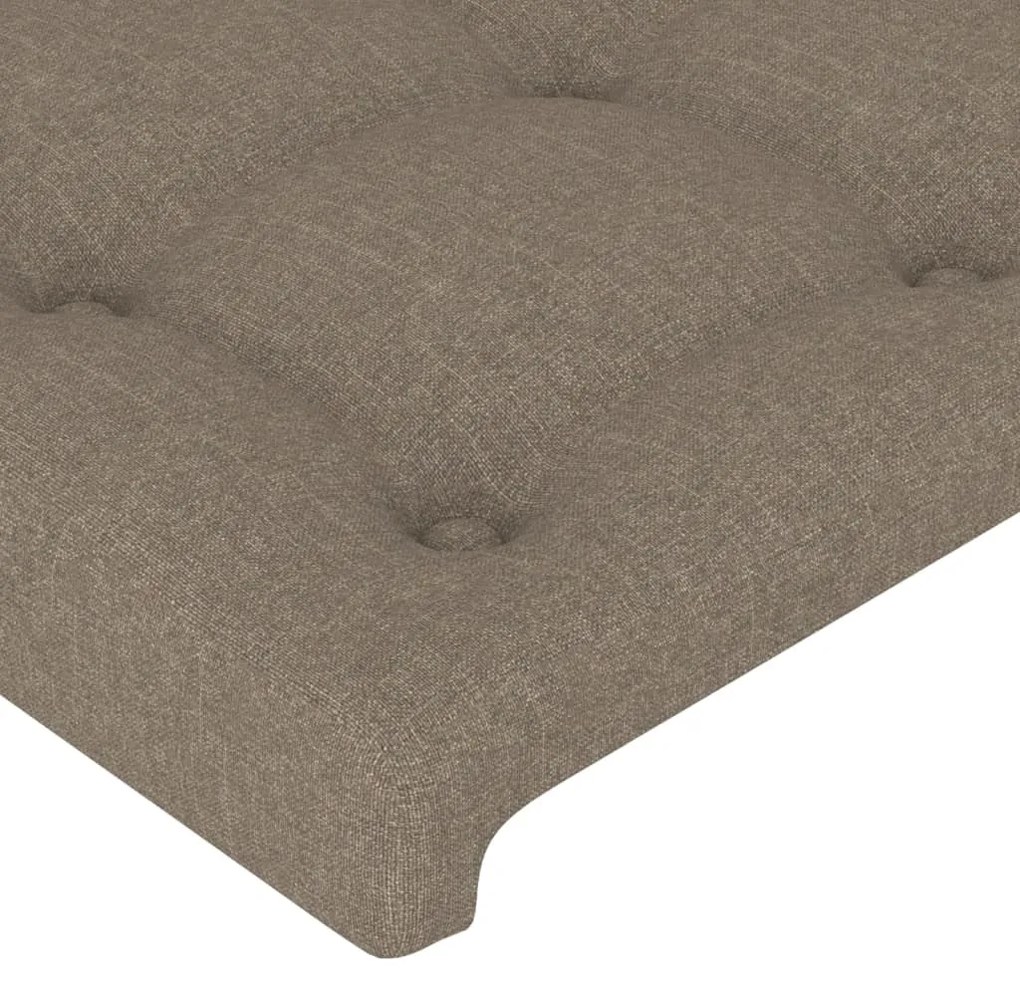 vidaXL Κεφαλάρι με Πτερύγια Taupe 163x16x118/128 εκ. Υφασμάτινο