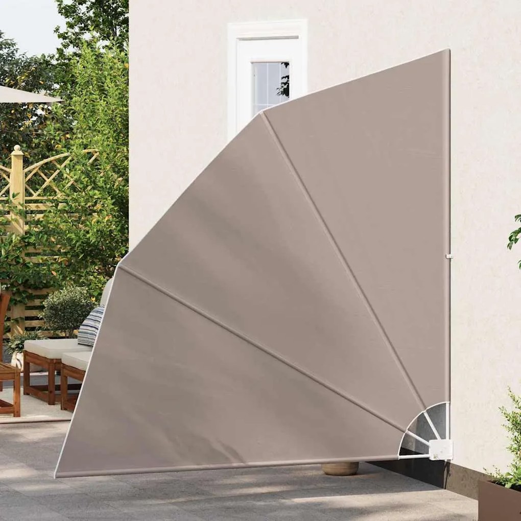 vidaXL Αδιάφανο σκίαστρο μπαλκονιού Taupe 210 x 210 cm ύφασμα
