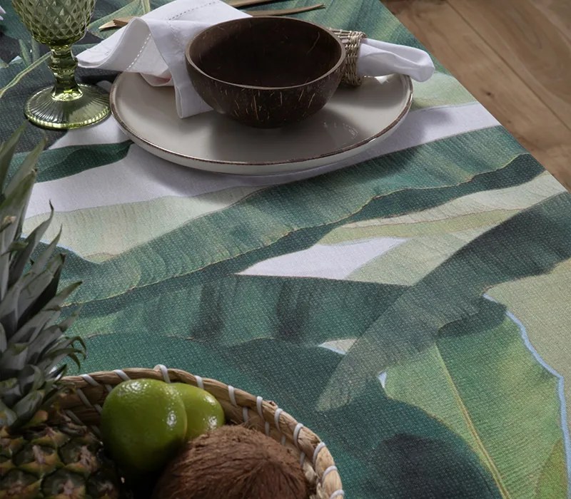 Τραπεζομάντηλο Tropicana Green 140x240 - Nef-Nef Homeware