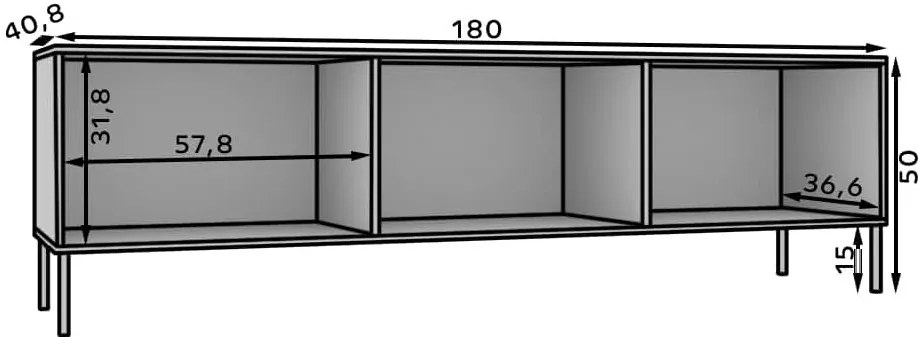 Έπιπλο τηλεόρασης Code3D-Mauro