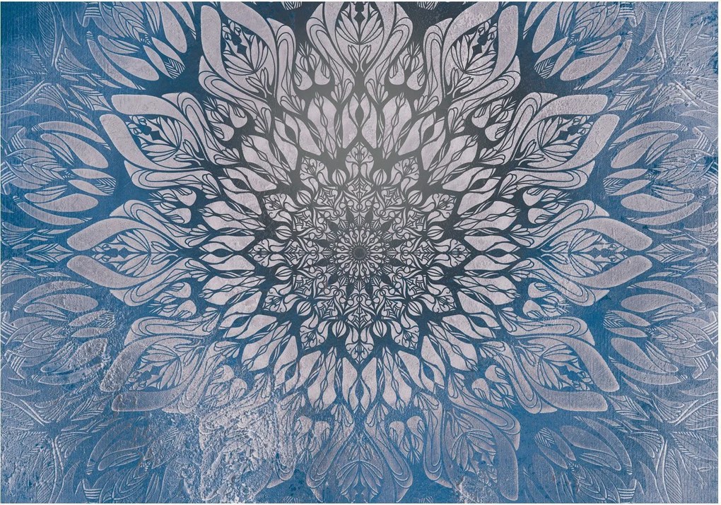 Αυτοκόλλητη φωτοταπετσαρία - Spider Web (Blue) - 147x105