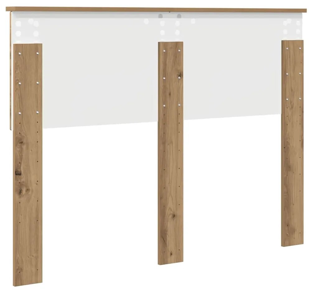 vidaXL Κεφαλάρι με κεφαλάρι Artisan Oak 120 cm Επεξεργασμένο ξύλο
