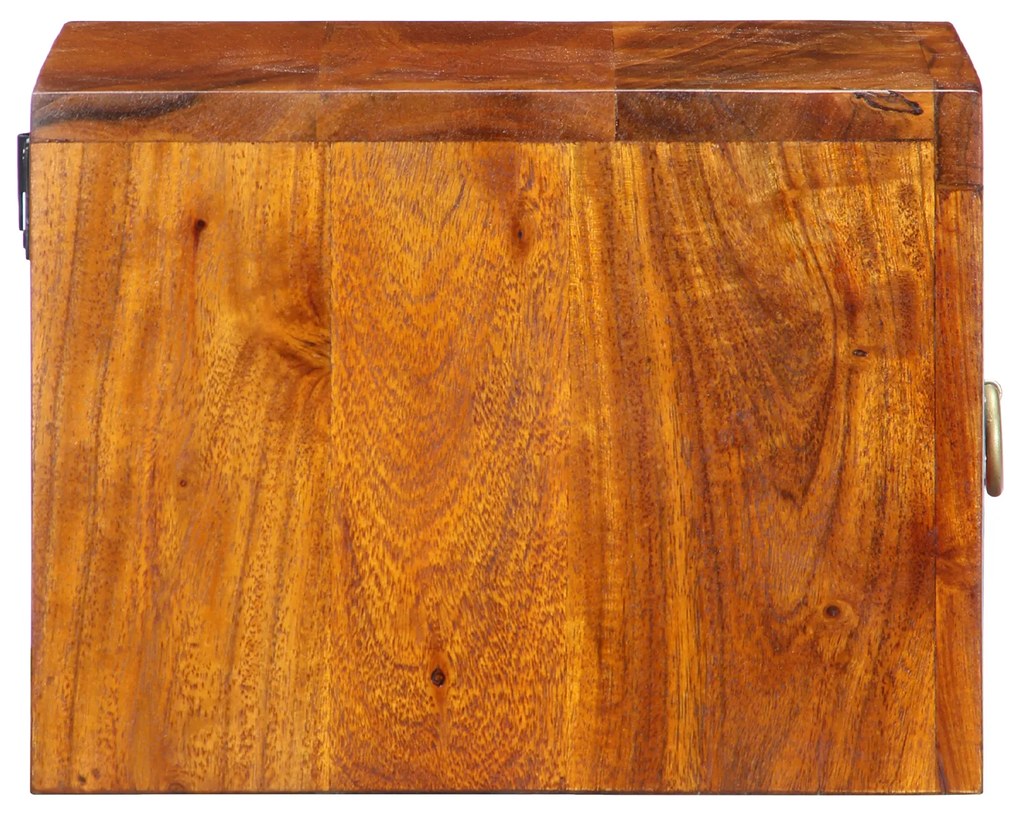 vidaXL Κομοδίνο Καφέ, πολύχρωμο 35 x 30 x 22 εκ. Μασίφ ξύλο ακακίας