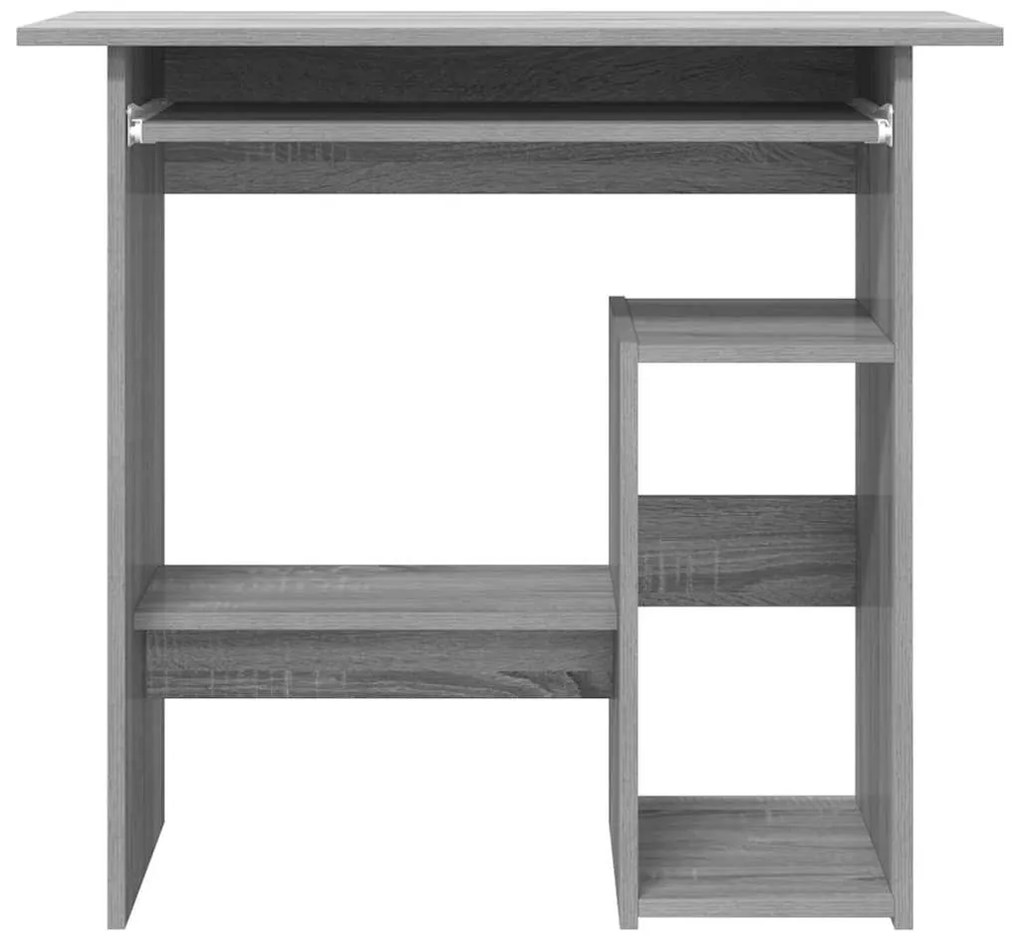 vidaXL Γραφείο Γκρι Sonoma 80 x 45 x 74 εκ. από Επεξεργασμένο Ξύλο