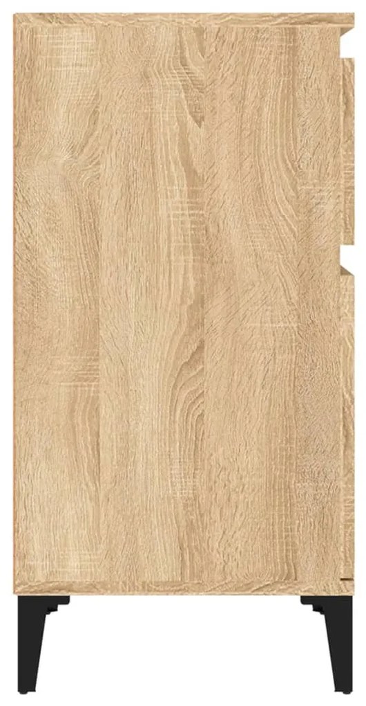 vidaXL Κομοδίνα 2 τεμ. Sonoma Δρυς 40x35x70 εκ.