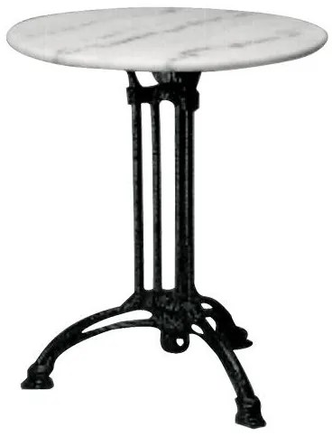 WOODWELL EKO Τραπέζι Τρίνυχο Μαντέμι, Μάρμαρο Φ70 H.74cm Ε897