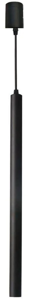 Φωτιστικό Κρεμαστό Ράγας 23186 Φ3x30cm Dim Led 470lm 6W 3000K Black