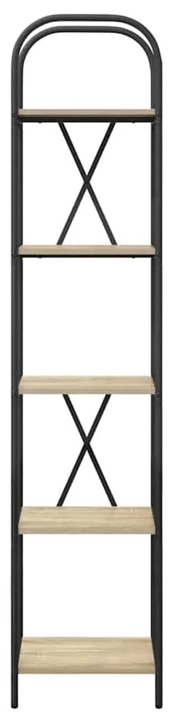 vidaXL Ράφι Βιβλίων Sonoma Δρυς 40 x 30 x 183 εκ Επεξεργασμένο ξύλο