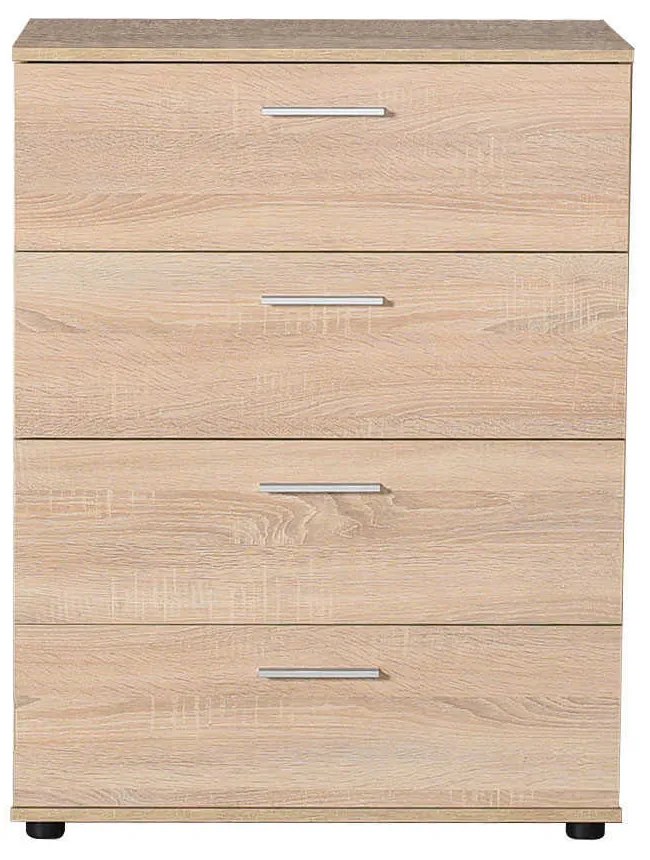 Συρταριέρα με 4 συρτάρια σε χρώμα σονόμα 73x44x96