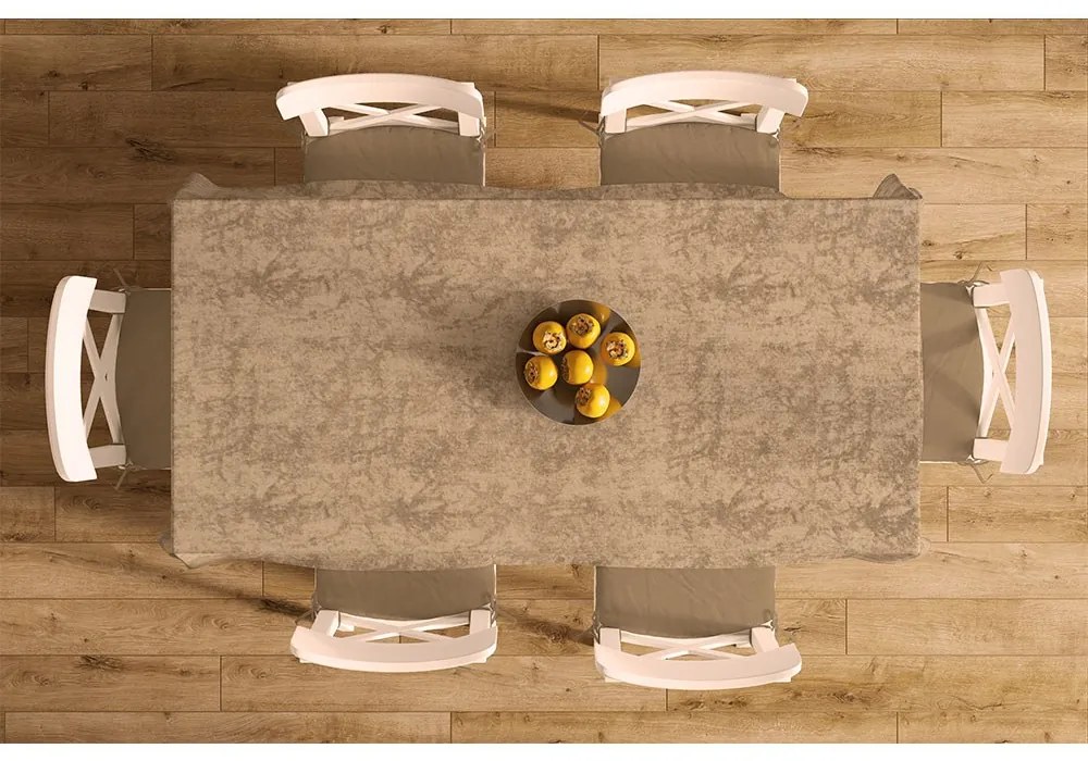 Καρέ Αλέκιαστο Panama Shadow Brown DimCol 90X90cm 90x90cm Βαμβάκι-Πολυέστερ