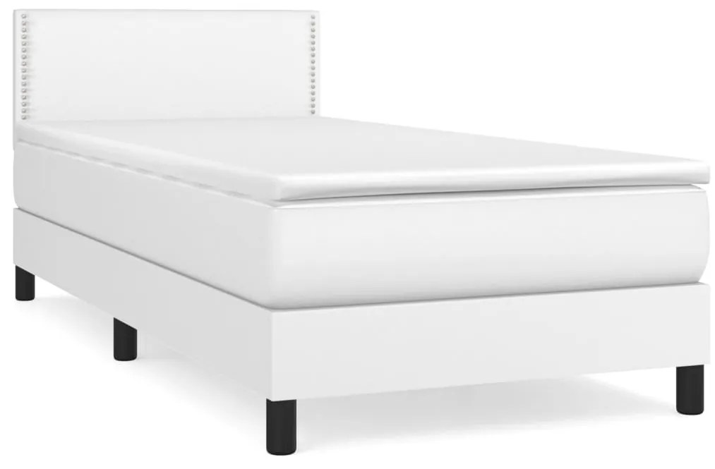 ΚΡΕΒΑΤΙ BOXSPRING ΜΕ ΣΤΡΩΜΑ ΛΕΥΚΟ 100X200ΕΚ.ΑΠΟ ΣΥΝΘΕΤΙΚΟ ΔΕΡΜΑ 3141048