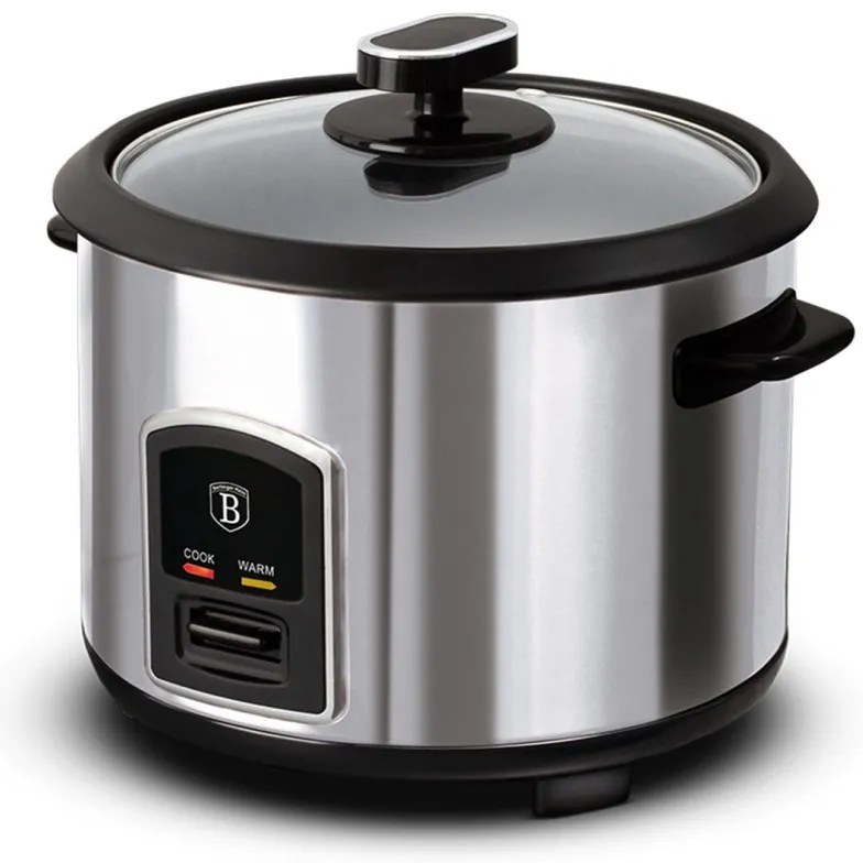 Berlinger Haus Βραστήρας Ρυζιού 700w 1.8lit Black Silver Collection BH-9273