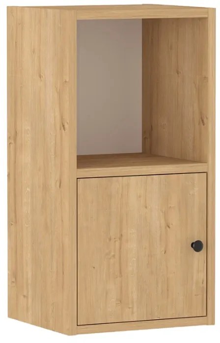 Κομοδίνο Vito Megapap χρώμα sapphire oak 34x30x66,4εκ.