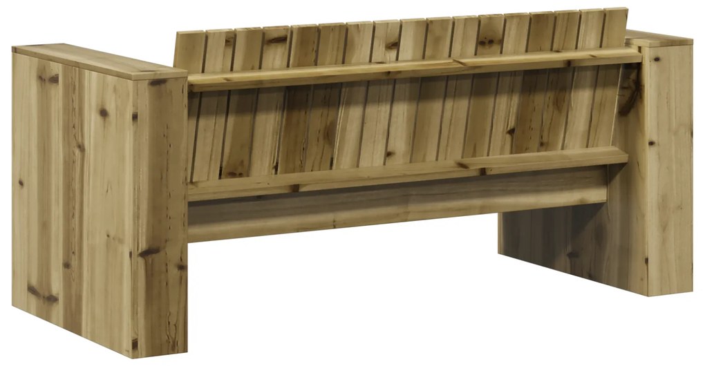 vidaXL Καναπές Κήπου 2 Θέσεων 134x60x62 εκ. Επεξεργασμένο Ξύλο Πεύκου
