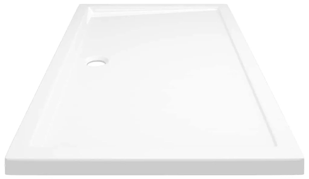 vidaXL Βάση Ντουζιέρας Ορθογώνια Λευκή 70 x 120 εκ. από ABS