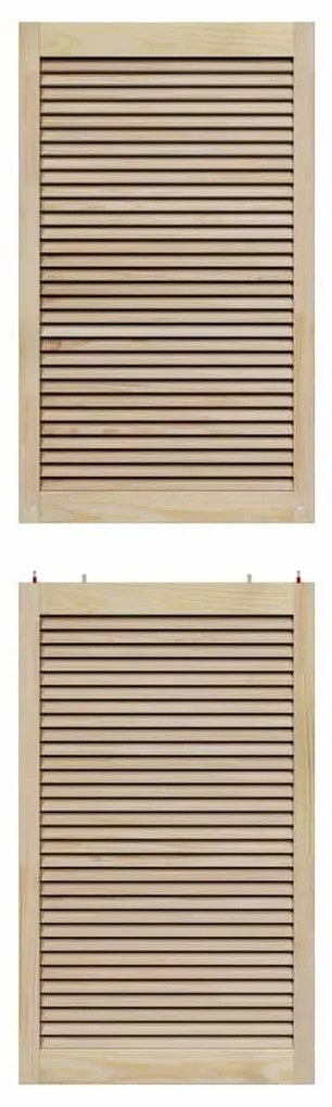 vidaXL Πόρτα Ντουλάπας Φυσικό 140.5 x 2.1 x 49.5 cm Μασίφ ξύλο πεύκου