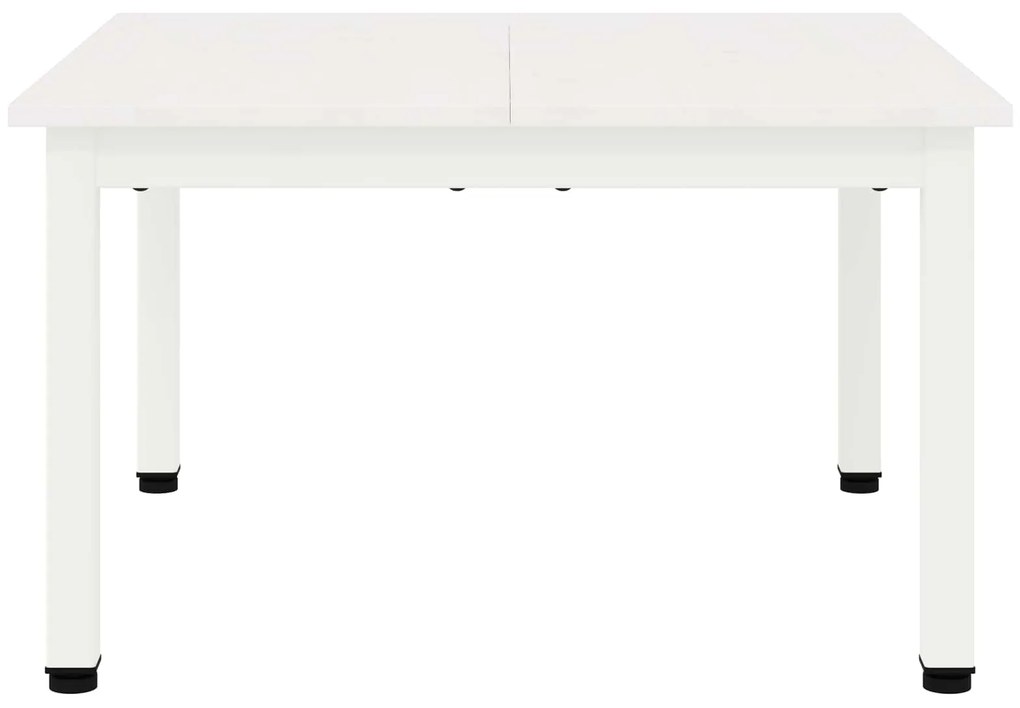 vidaXL Τραπεζάκι σαλονιού Λευκό 60 x 60 x 36 cm Στερεά ξυλεία πεύκου