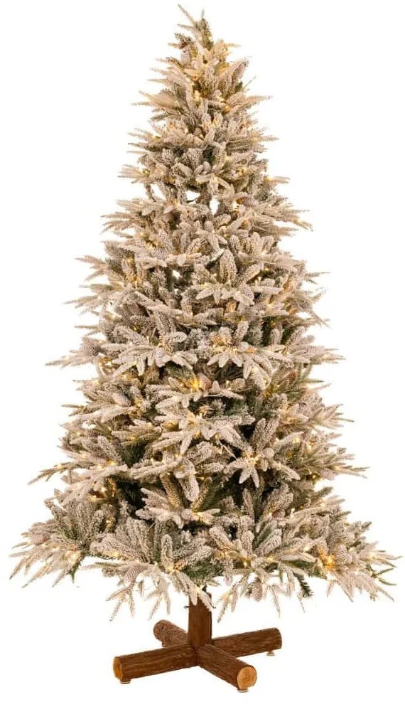 Χριστουγεννιάτικο Δέντρο Pre-Lit Snowy Jersey Pine Με Λαμπάκια 90552 210cm (3024tips) White