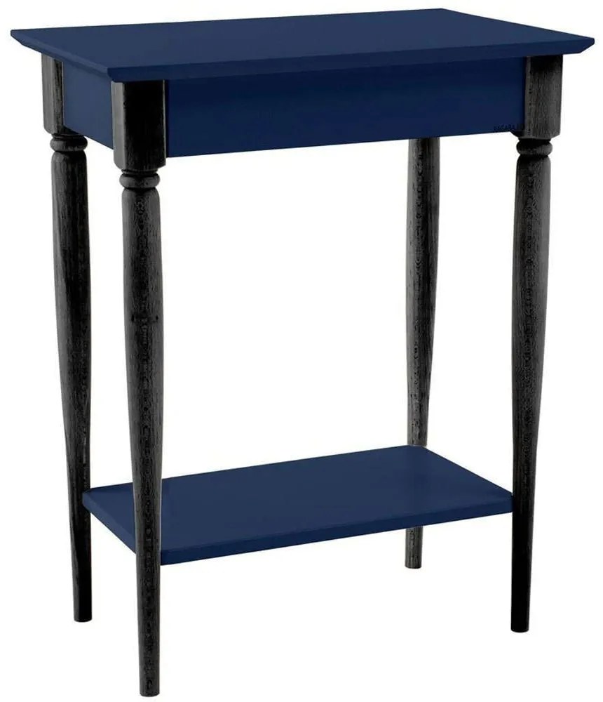 Κονσόλα Mamo S MAMOCSBL15 65x35x74cm Navy Blue-Black Mdf,Ξύλο