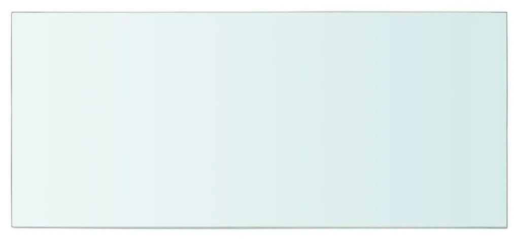 Ράφια Πάνελ 2 τεμ. Διάφανα 50 x 25 εκ. Γυάλινα - Διαφανές
