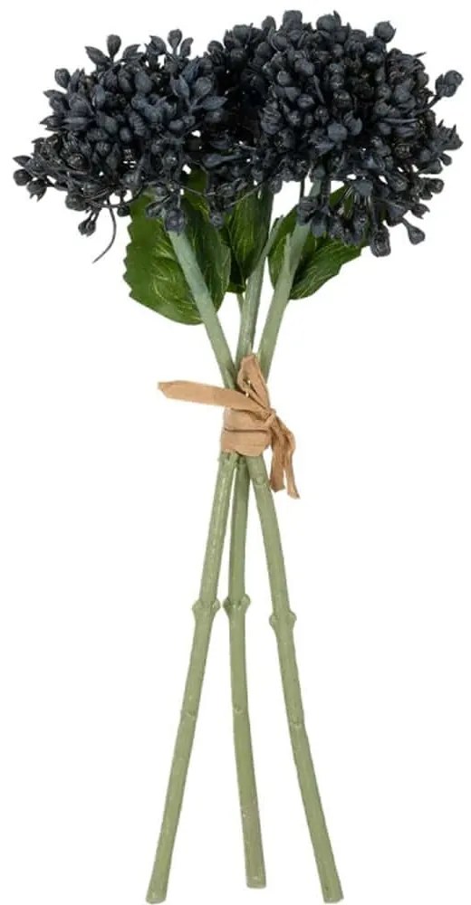 Τεχνητό Μπουκέτο Hyacinth 21356 30cm Black GloboStar Ύφασμα