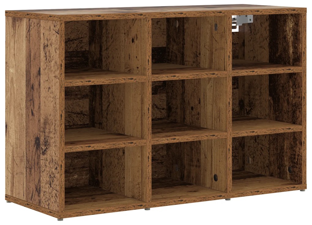 vidaXL Ντουλάπα Παπουτσιών Παλαιό ξύλο 103x30x51 εκ Επεξεργασμένο ξύλο