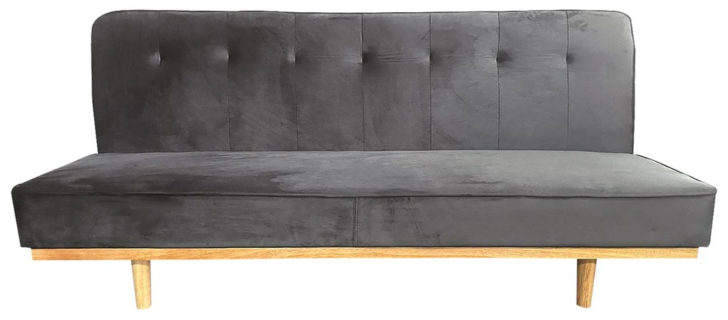 Καναπές Κρεβάτι Τριθέσιος ArteLibre CELESTE Γκρι Ύφασμα 193x85x88cm