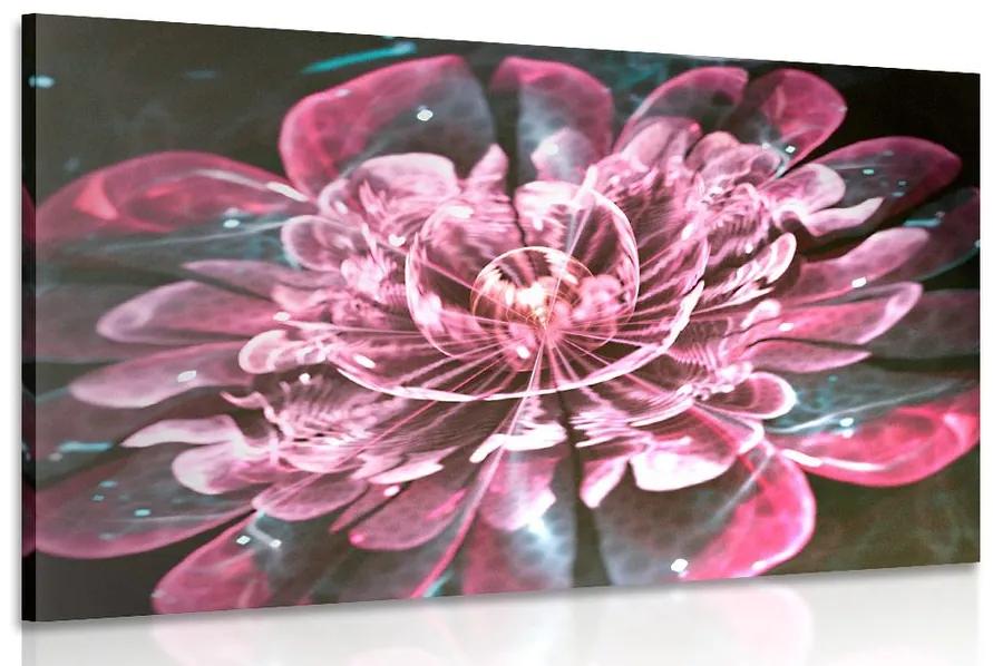 Εικόνα μαγικό ροζ λουλούδι - 120x80
