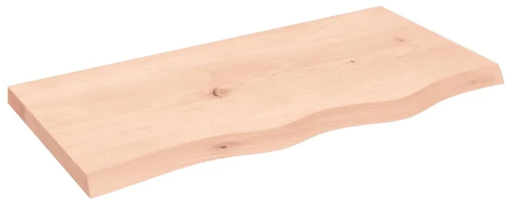 vidaXL Ράφι Τοίχου 80x40x(2-4) εκ. από Ακατέργαστο Μασίφ Ξύλο Δρυός