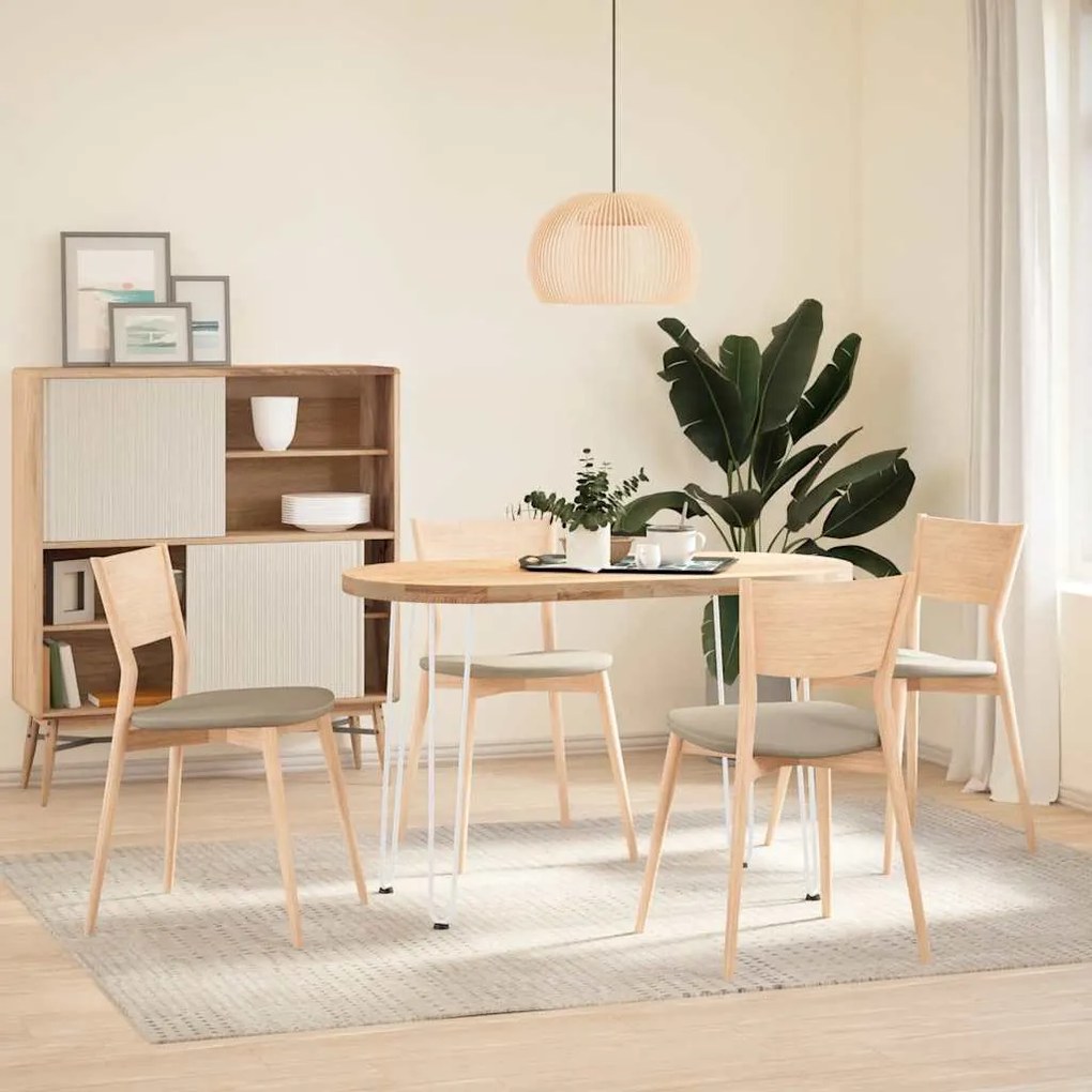 vidaXL πόδια φουρκέτας για τραπέζια κονσόλας 4 τεμ. Λευκό 72 εκ. Μασίφ ατσάλι