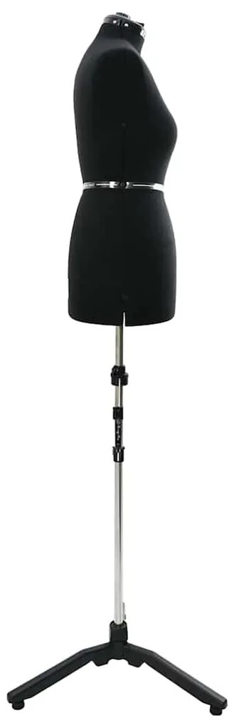 vidaXL Ρυθμιζόμενη Φόρμα Φορέματος Γυναικεία Μαύρο m Βελούδο