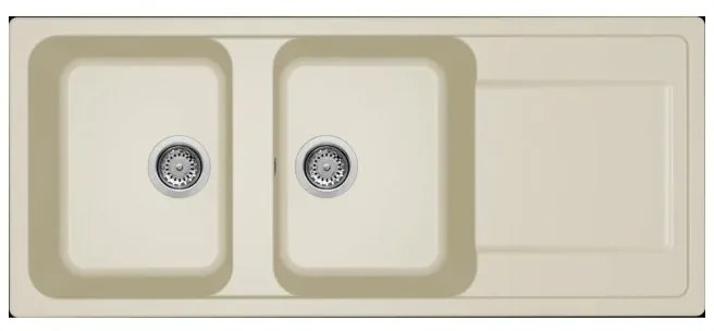 Νεροχύτης κουζίνας LIFE 500 Bianco Antico 62 ELLECI 116x50cm