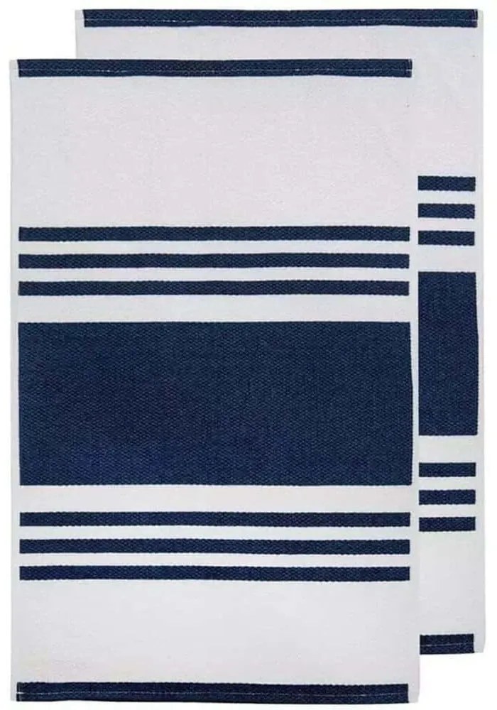Πετσέτες Κουζίνας Lennox (Σετ 2Τμχ) 33579 Blue-White Ladelle 100% Βαμβάκι