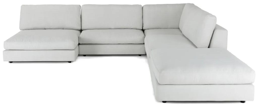 Πολυμορφικός γωνιακός καναπές Seattle L115, Κρεμ, 350x340x87cm, Πόδια: Πλαστική ύλη | Epipla1.gr