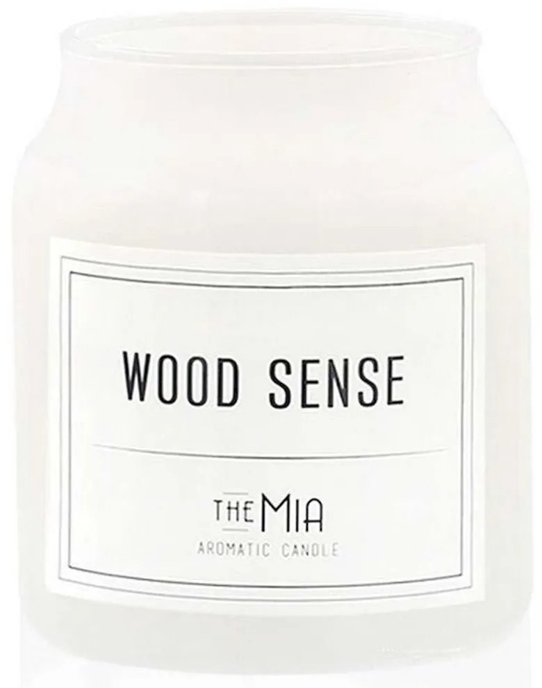 Αρωματικό Κερί Σε Βάζο Wood Sense 742TMA9949 7x7x9cm 200ml White Aberto Design Παραφίνη