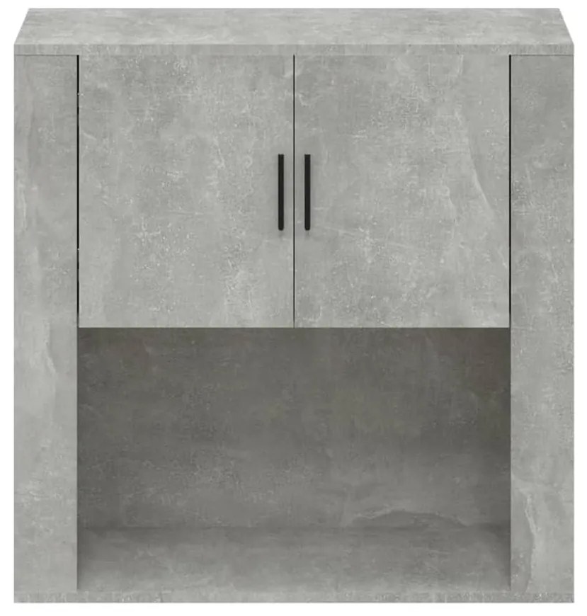 vidaXL Ντουλάπι Τοίχου Γκρι Σκυρ. 80x33x80 εκ. Επεξεργασμένο Ξύλο